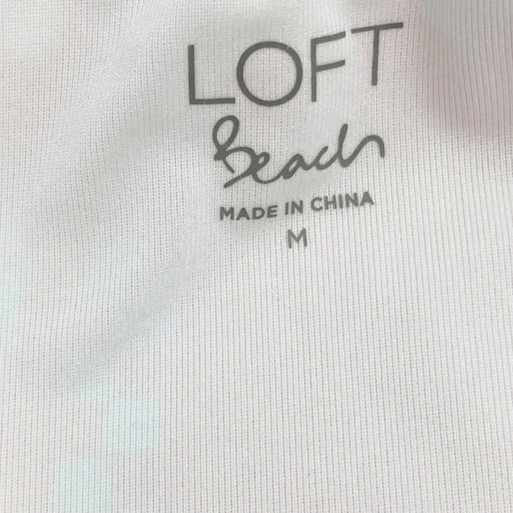 LOFT Beachcomber Plunge Bow Tie One Piece Swimsuit Size M -NWOT - Picture 8 of 9